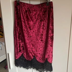 Ark nc. Velvet/velour-like skirt
